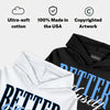Black University Blue 5s DopeSkill Hoodie Sweatshirt Better Myself Graphic
