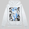 Jordan 5 Black University Blue DopeSkill Hoodie Sweatshirt Built Different Graphic Streetwear - White