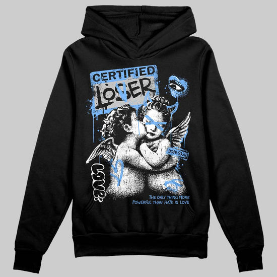 Jordan 5 Black University Blue DopeSkill Hoodie Sweatshirt Certified Lover Graphic Streetwear - Black