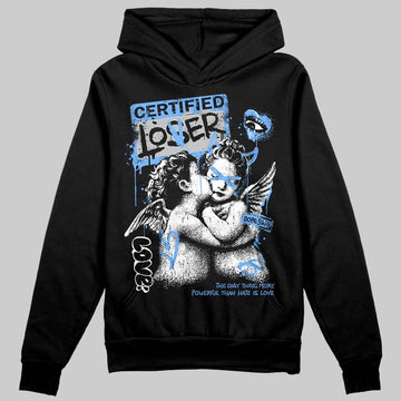 Jordan 5 Black University Blue DopeSkill Hoodie Sweatshirt Certified Lover Graphic Streetwear - Black