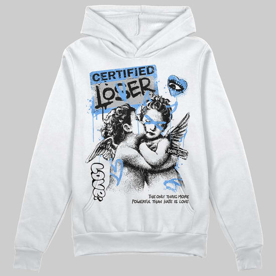 Jordan 5 Black University Blue DopeSkill Hoodie Sweatshirt Certified Lover Graphic Streetwear - White