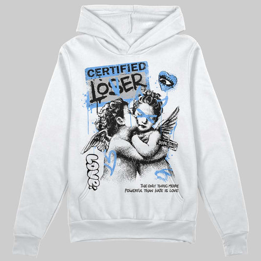 Jordan 5 Black University Blue DopeSkill Hoodie Sweatshirt Certified Lover Graphic Streetwear - White