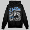 Jordan 5 Black University Blue DopeSkill Hoodie Sweatshirt No Money No Lust Graphic Streetwear - Black