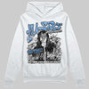 Jordan 5 Black University Blue DopeSkill Hoodie Sweatshirt No Money No Lust Graphic Streetwear - White