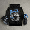 Black University Blue 5s DopeSkill Hoodie Sweatshirt No Money No Lust Graphic