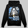 Jordan 5 Black University Blue DopeSkill Hoodie Sweatshirt NPC Graphic Streetwear - Black