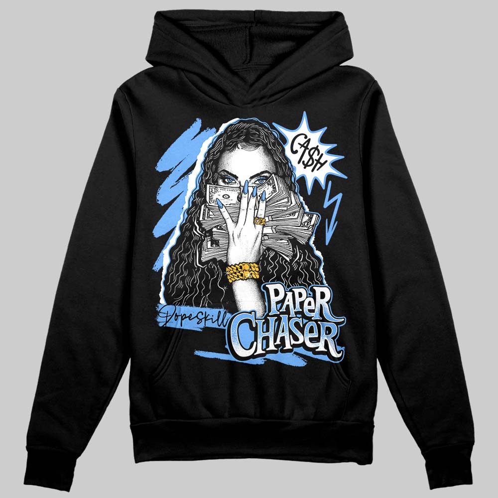 Jordan 5 Black University Blue DopeSkill Hoodie Sweatshirt NPC Graphic Streetwear - Black