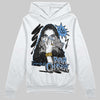 Jordan 5 Black University Blue DopeSkill Hoodie Sweatshirt NPC Graphic Streetwear - White