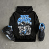 Black University Blue 5s DopeSkill Hoodie Sweatshirt Paper Chaser Boy Graphic
