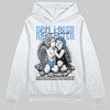 Jordan 5 Black University Blue DopeSkill Hoodie Sweatshirt Real Lover Graphic Streetwear - White