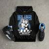 Black University Blue 5s DopeSkill Hoodie Sweatshirt Real Lover Graphic