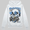 Jordan 5 Black University Blue DopeSkill Hoodie Sweatshirt Rebirth Graphic Streetwear - White