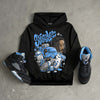 Black University Blue 5s DopeSkill Hoodie Sweatshirt Stressless Graphic