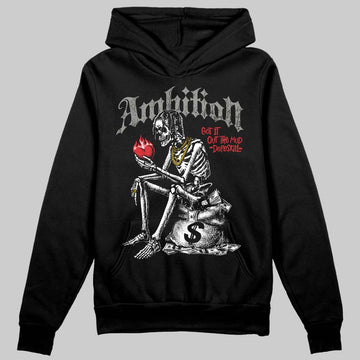 Jordan 4 Bred DopeSkill Hoodie Sweatshirt Ambition Graphic Streetwear - Black