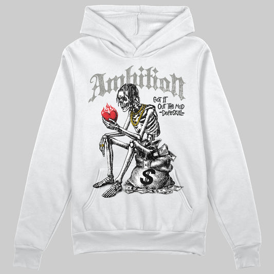 Jordan 4 Bred DopeSkill Hoodie Sweatshirt Ambition Graphic Streetwear - White 