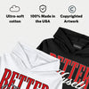 Bred 4s DopeSkill Hoodie Sweatshirt Better Myself Graphic