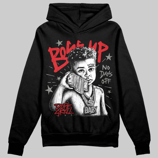 Jordan 4 Bred DopeSkill Hoodie Sweatshirt Boss Up Graphic Streetwear - Black