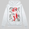 Jordan 4 Bred DopeSkill Hoodie Sweatshirt Built Different Graphic Streetwear - White