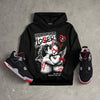 Bred 4s DopeSkill Hoodie Sweatshirt Certified Lover Graphic