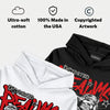 Bred 4s DopeSkill Hoodie Sweatshirt Distorted Realms Graphic
