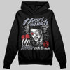 Jordan 4 Bred DopeSkill Hoodie Sweatshirt Heart On Lock Graphic Streetwear - Black