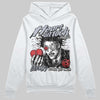 Jordan 4 Bred DopeSkill Hoodie Sweatshirt Heart On Lock Graphic Streetwear - White