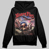 Jordan 4 Bred DopeSkill Hoodie Sweatshirt Money Flies Graphic Streetwear - Black