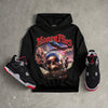 Bred 4s DopeSkill Hoodie Sweatshirt Money Flies Graphic