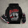 Bred 4s DopeSkill Hoodie Sweatshirt No Money No Lust Graphic
