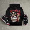 Bred 4s DopeSkill Hoodie Sweatshirt Overstack Graphic