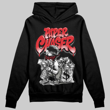 Jordan 4 Bred DopeSkill Hoodie Sweatshirt Paper Chaser Boy Graphic Streetwear - Black