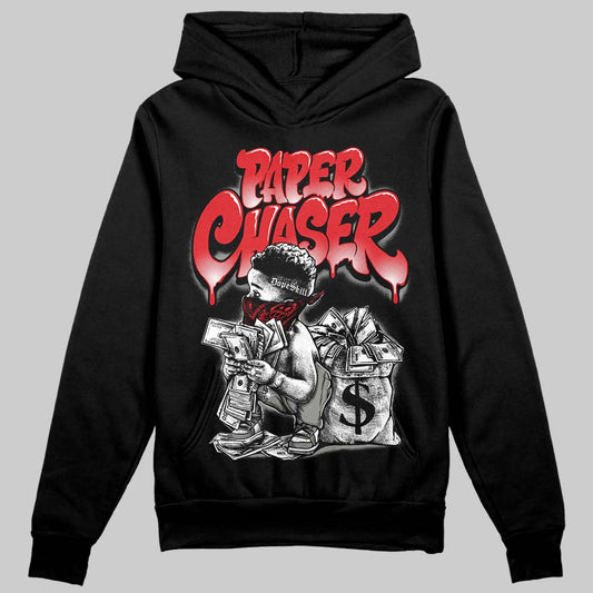 Jordan 4 Bred DopeSkill Hoodie Sweatshirt Paper Chaser Boy Graphic Streetwear - Black