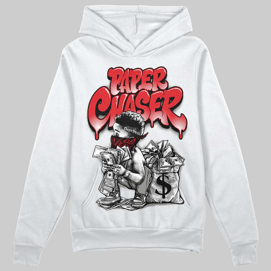 Jordan 4 Bred DopeSkill Hoodie Sweatshirt Paper Chaser Boy Graphic Streetwear - White