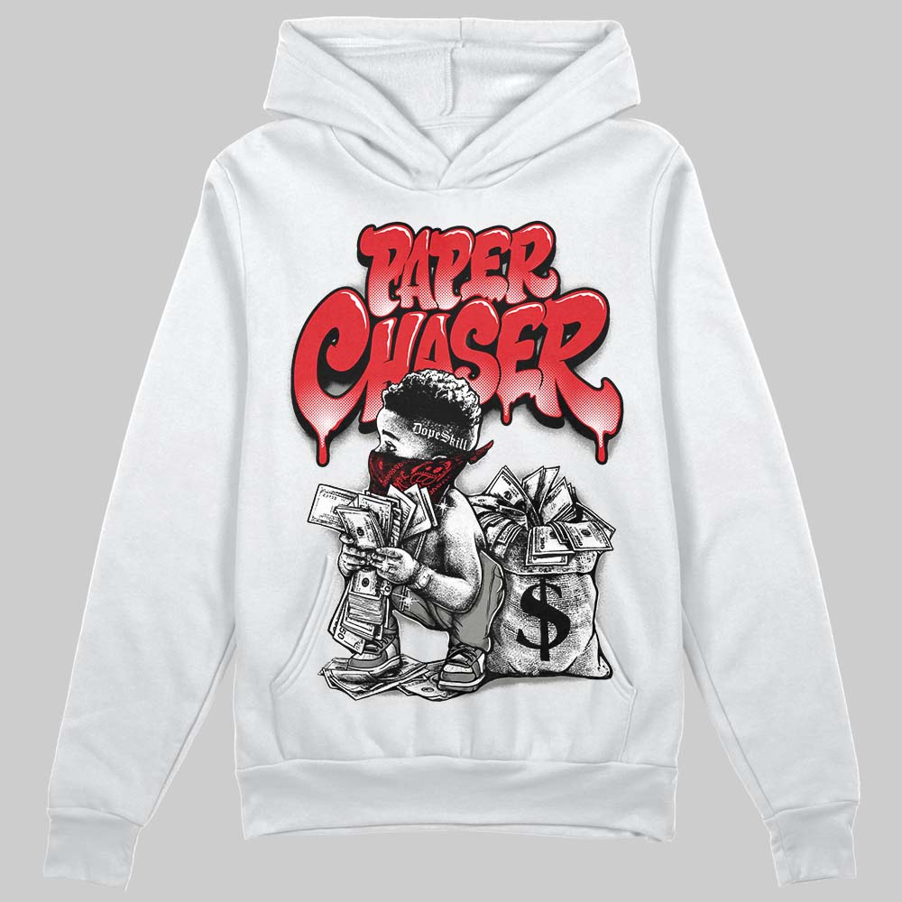 Jordan 4 Bred DopeSkill Hoodie Sweatshirt Paper Chaser Boy Graphic Streetwear - White