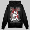 Jordan 4 Bred DopeSkill Hoodie Sweatshirt Real Lover Graphic Streetwear - Black
