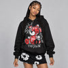 Bred 4s DopeSkill Hoodie Sweatshirt Smile Through The Pain Graphic