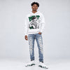 Forest Green 14s DopeSkill Hoodie Sweatshirt Boss Up Graphic