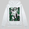 Jordan 14 Forest Green DopeSkill Hoodie Sweatshirt Built Different Graphic Streetwear - White