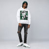 Forest Green 14s DopeSkill Hoodie Sweatshirt Built Different Graphic