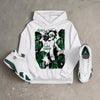 Forest Green 14s DopeSkill Hoodie Sweatshirt Built Different Graphic