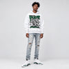 Forest Green 14s DopeSkill Hoodie Sweatshirt Distorted Realms Graphic