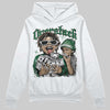 Jordan 14 Forest Green DopeSkill Hoodie Sweatshirt Overstack Graphic Streetwear - White