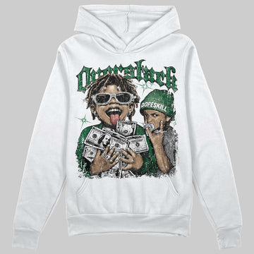 Jordan 14 Forest Green DopeSkill Hoodie Sweatshirt Overstack Graphic Streetwear - White