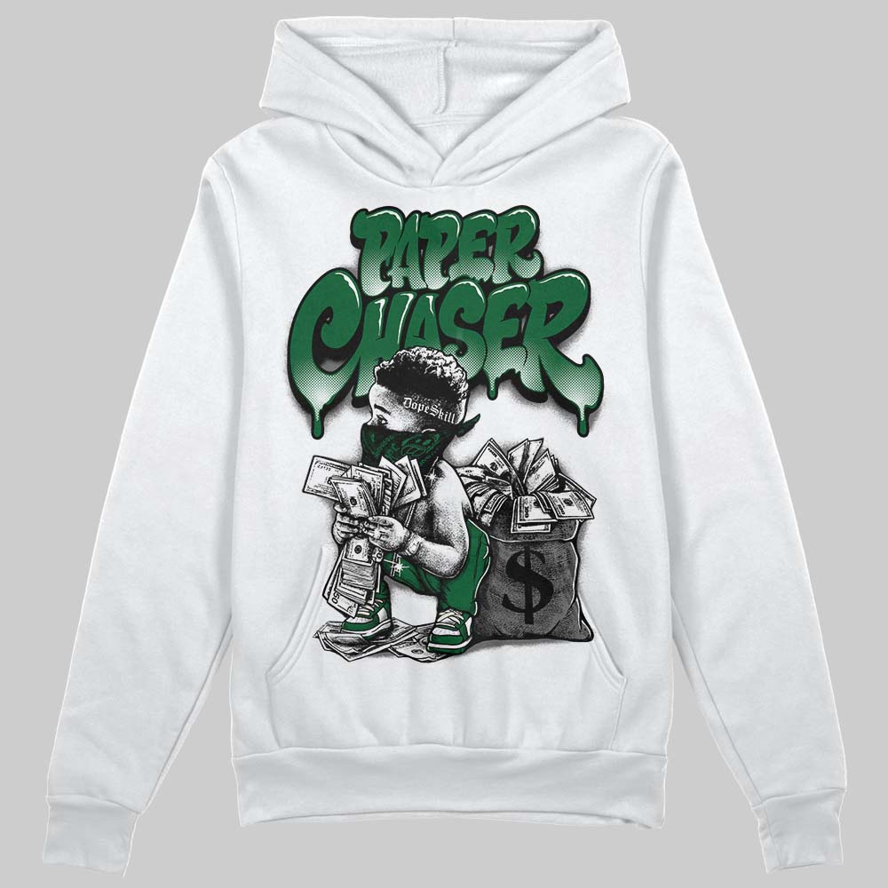 Jordan 14 Forest Green DopeSkill Hoodie Sweatshirt Paper Chaser Boy Graphic Streetwear - White