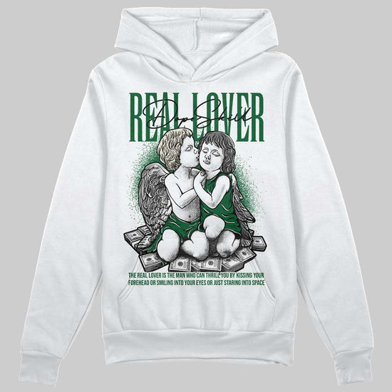 Jordan 14 Forest Green DopeSkill Hoodie Sweatshirt Real Lover Graphic Streetwear - White