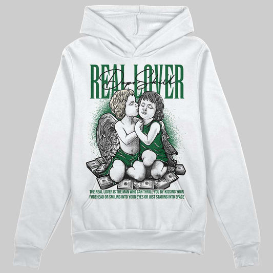 Jordan 14 Forest Green DopeSkill Hoodie Sweatshirt Real Lover Graphic Streetwear - White