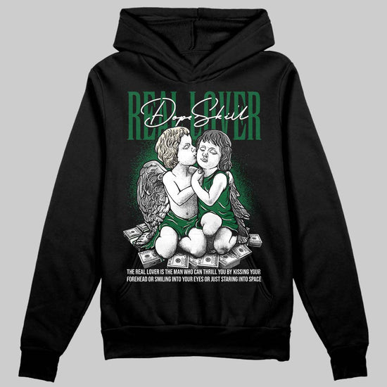 Jordan 14 Forest Green DopeSkill Hoodie Sweatshirt Real Lover Graphic Streetwear - Black