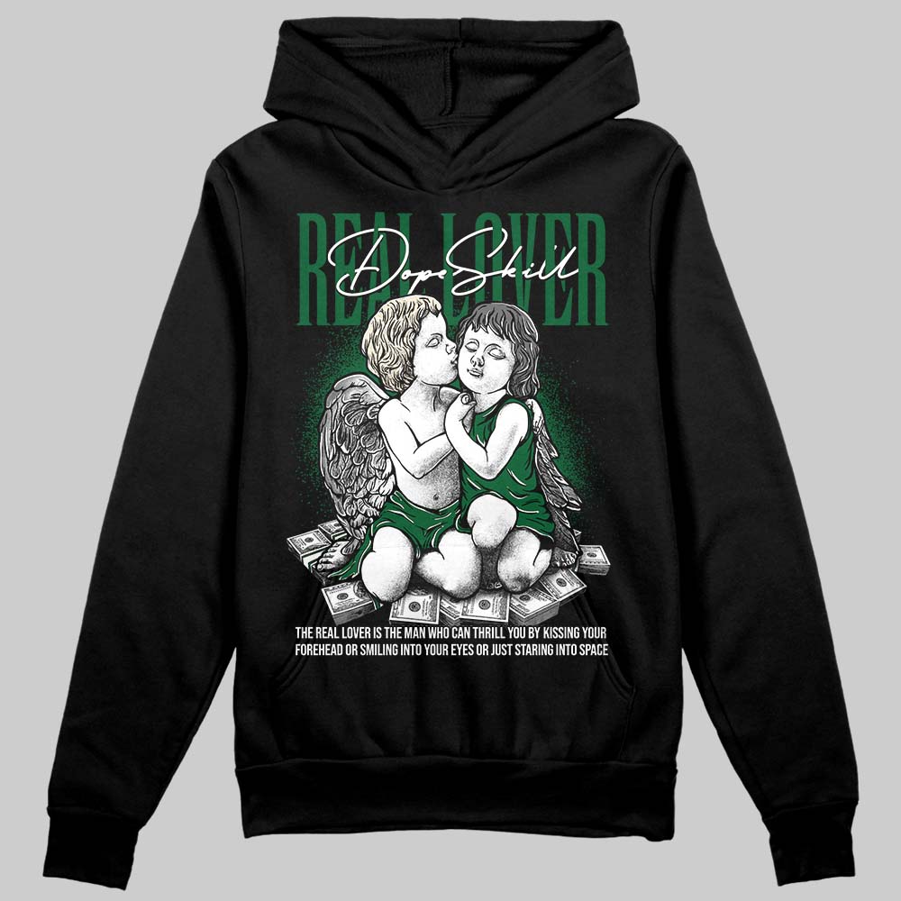 Jordan 14 Forest Green DopeSkill Hoodie Sweatshirt Real Lover Graphic Streetwear - Black