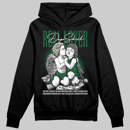 Jordan 14 Forest Green DopeSkill Hoodie Sweatshirt Real Lover Graphic Streetwear - Black