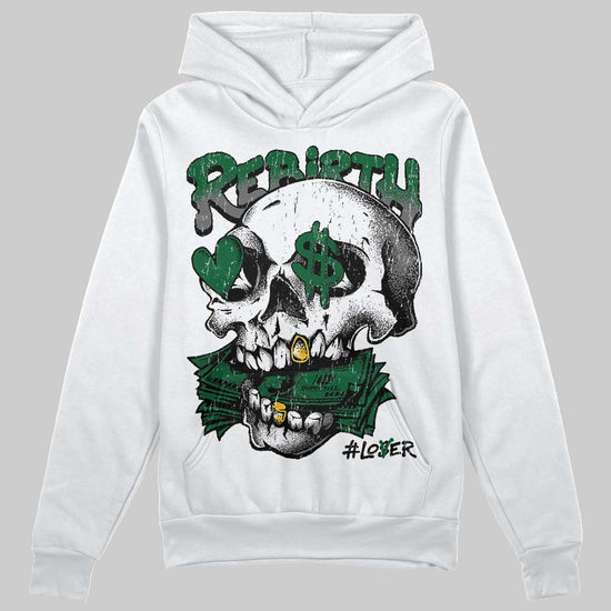Jordan 14 Forest Green DopeSkill Hoodie Sweatshirt Rebirth Graphic Streetwear - White